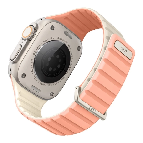 Ремешок Uniq Revix EVO для Apple Watch 49/45/44/42mm, розовый/бежевый