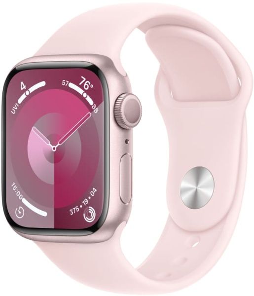 Apple Watch Series 9 41 мм, розовый, размер S/M