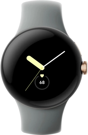 Умные часы Google Pixel Watch 41 мм, Wi-Fi, золотистый корпус, ремешок серого цвета