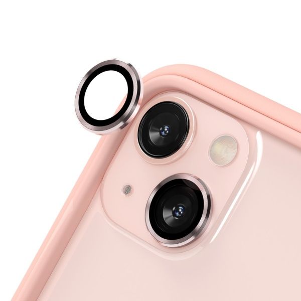 Защитное стекло камеры на iPhone 13/13 mini, розовый