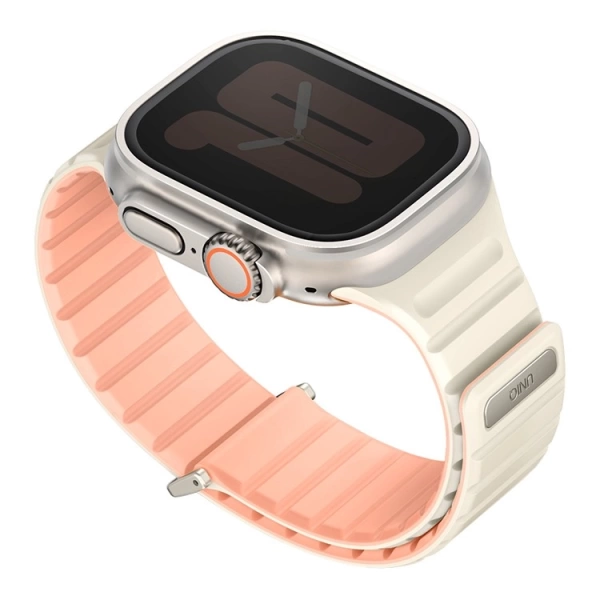 Ремешок Uniq Revix EVO для Apple Watch 49/45/44/42mm, розовый/бежевый