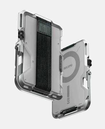 Картхолдер Aulumu G03 MagSafe, многофункциональный магнитный кошелек, полупрозрачный белый