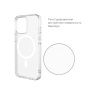 Чехол защитный uBear Real Mag Case, iPhone 15 MagSafe, прозрачный