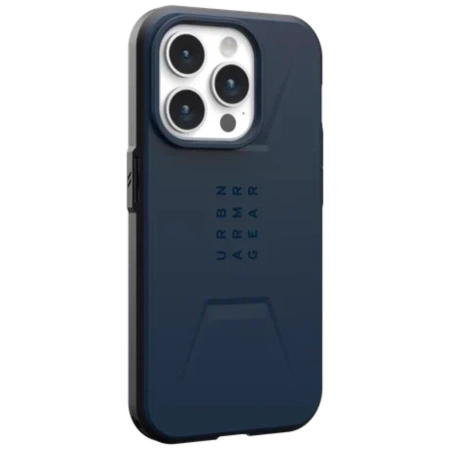 Чехол с поддержкой Magsafe UAG Civilian iPhone 15 Pro, синий