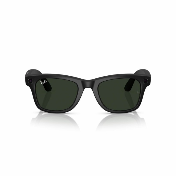Умные очки RayBan Meta Wayfarer L, матовая черная оправа/фотохромные линзы зеленый графит (RW 4008)