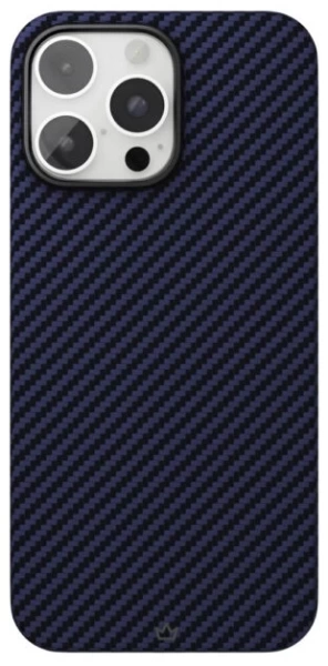 Чехол защитный "vlp" Kevlar Case с MagSafe для iPhone 16 Pro Max, темно-синий