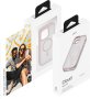 Чехол защитный uBear Cloud Mag Case, iPhone 15, MagSafe, усиленный, розовый