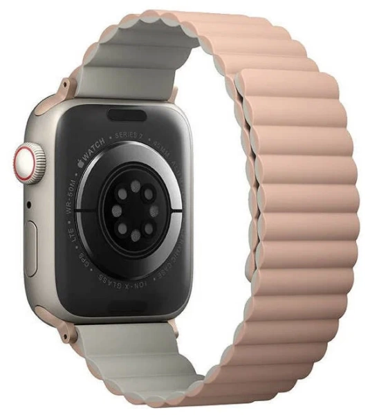 Ремешок Uniq Revix для Apple Watch 49/45/44/42mm, розовый/бежевый