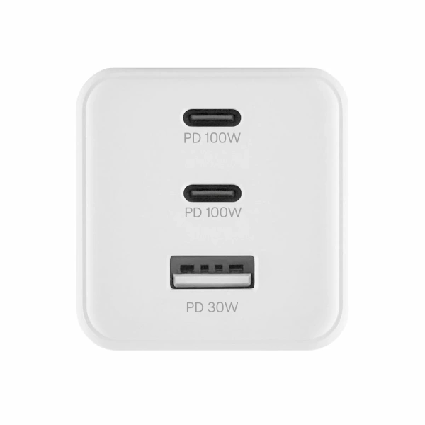 Адаптер питания uBear Bridge 100W, 3 Ports, белый