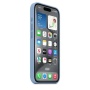 Чехол силиконовый MagSafe iPhone 15 Pro, голубой