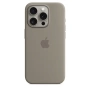 Чехол оригинальный силиконовый MagSafe iPhone 15 Pro, натуральный титан