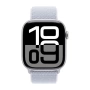 Apple Watch Series 10 Sport Loop, 42 мм, серебристый