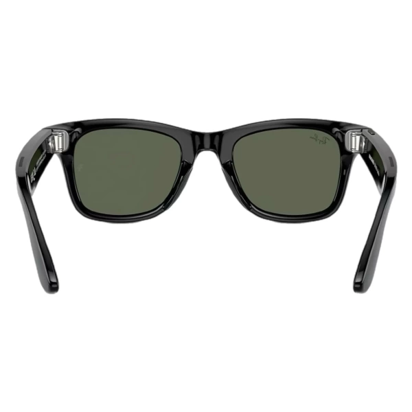 Ray-Ban Meta Wayfarer RW4008 (Глянцевая черная оправа, линзы зеленые), размер L