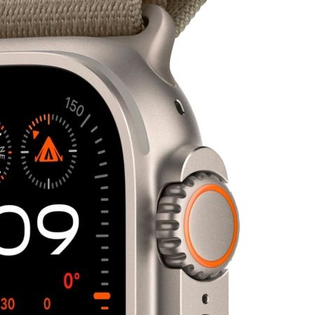 Apple Watch Ultra 2 49 мм, ремешок Alpine  оливкового цвета, размер M