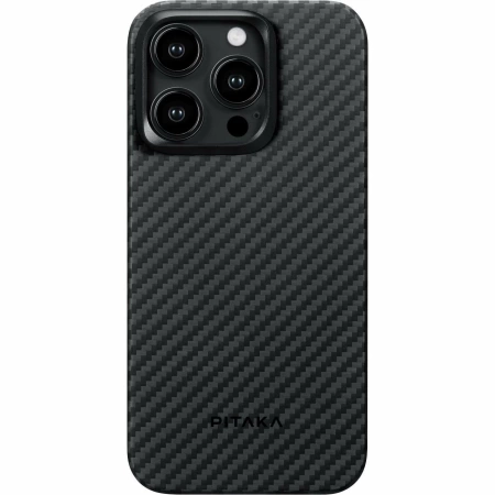 Чехол Pitaka MagEZ Case 4 для iPhone 15 Pro, черно-серый
