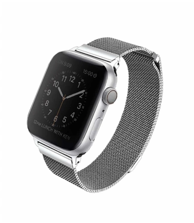 Ремешок Uniq Dante для Apple Watch 41/40/38mm, серебристый