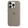 Чехол оригинальный силиконовый MagSafe iPhone 15 Pro Max, натуральный титан