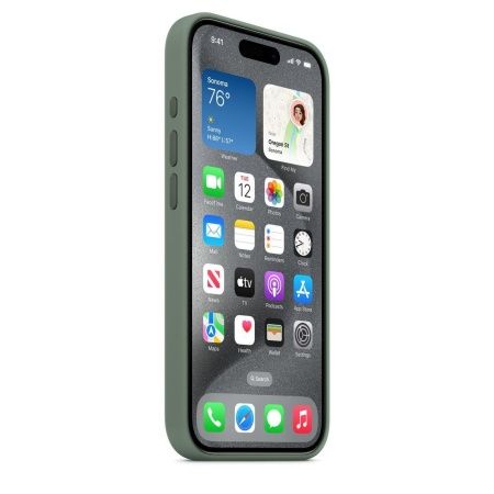 Чехол силиконовый MagSafe iPhone 15 Pro Max, зеленый