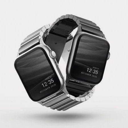 Ремешок Uniq Strova для Apple Watch 49/45/44/42mm, серебристый