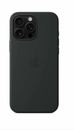 Чехол силиконовый MagSafe iPhone 16 Pro, черный