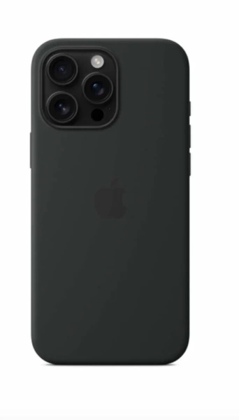 Чехол силиконовый MagSafe iPhone 16 Pro, черный