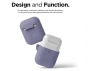 Чехол Elago Silicone case для AirPods 2, тёмно-лавандовый