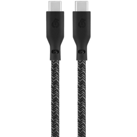 Кабель зарядный uBear Trend Cable USB-C/USB-C 1.2м, 60W, черный