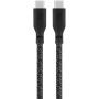 Кабель зарядный uBear Trend Cable USB-C/USB-C 2.4м, 140W, черный