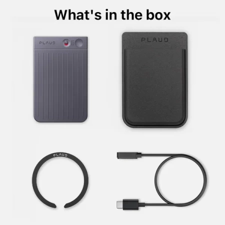 Диктофон Plaud Note с поддержкой ChatGPT, черный