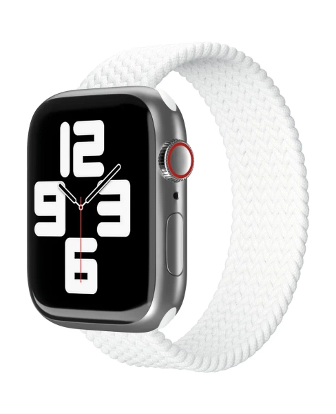 Ремешок нейлоновый плетёный "vlp" для Apple Watch 38/40/41, L/XL, 2шт, белый