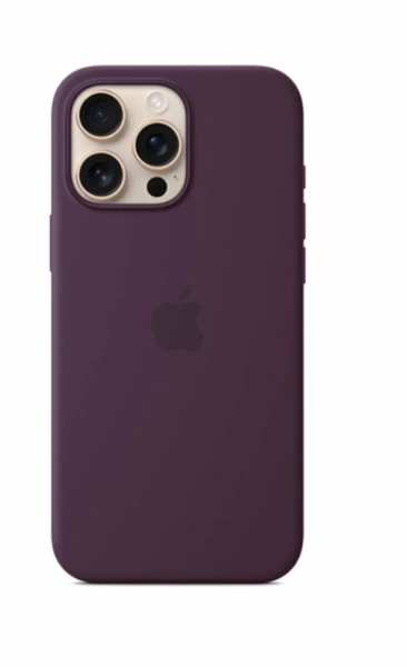 Чехол силиконовый MagSafe iPhone 16 Pro, фиолетовый