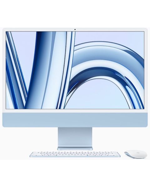 Моноблок Apple iMac 24" Retina 4,5K, M3 (8C CPU, 10C GPU, 2023), 8 ГБ, 256 ГБ SSD, синий