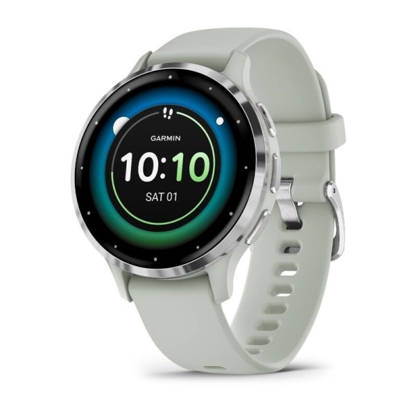 Умные часы Garmin Venu 3S 41 мм, серебристый (010-02785-01)