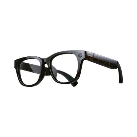 Умные очки Xiaomi AI Glasses прозрачные линзы, коричневая оправа