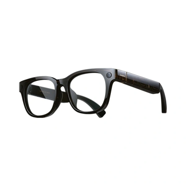 Умные очки Xiaomi AI Glasses прозрачные линзы, коричневая оправа