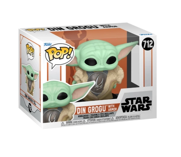 Фигурка Funko POP! Bobble Star Wars Mandalorian S10 Din Grogu with Armor