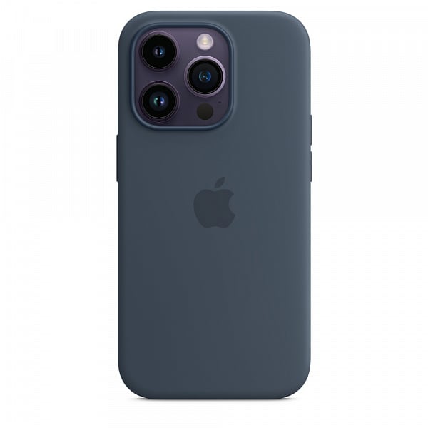Чехол силиконовый MagSafe iPhone 14 Pro, синий