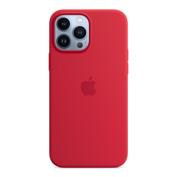 Чехол силиконовый MagSafe iPhone 13 Pro Max, красный