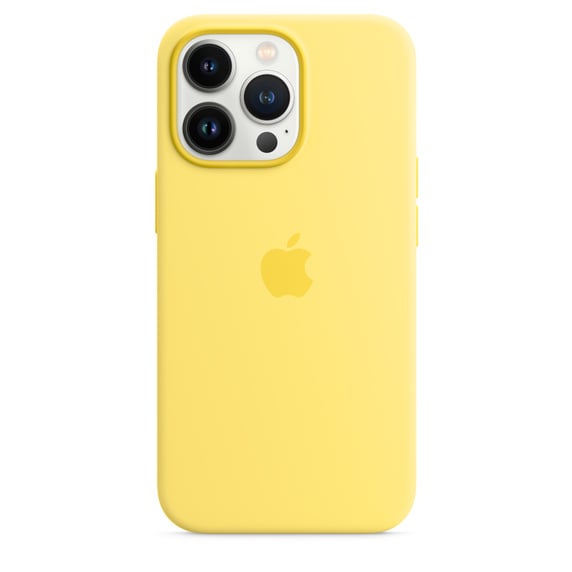 Чехол силиконовый MagSafe iPhone 13 Pro Max, желтый