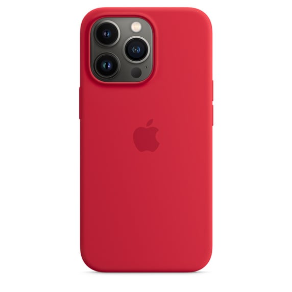 Чехол силиконовый MagSafe iPhone 13 Pro, красный