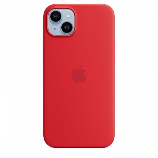 Чехол силиконовый MagSafe iPhone 14, красный