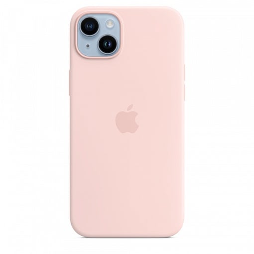Чехол силиконовый MagSafe iPhone 14 Plus, нежно - розовый