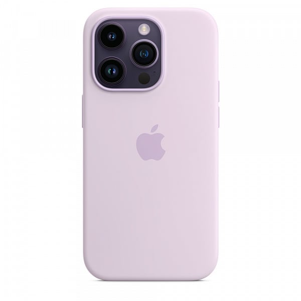 Чехол силиконовый MagSafe iPhone 14 Pro, сиреневый