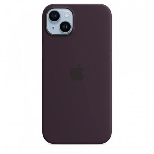 Чехол силиконовый MagSafe iPhone 14, темно - фиолетовый