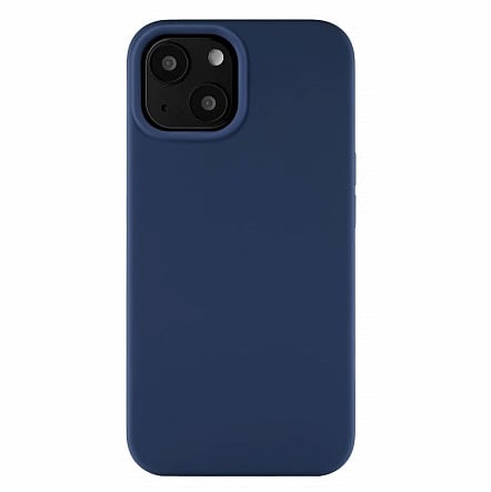Чехол силиконовый MagSafe на iPhone 13, темно-синий