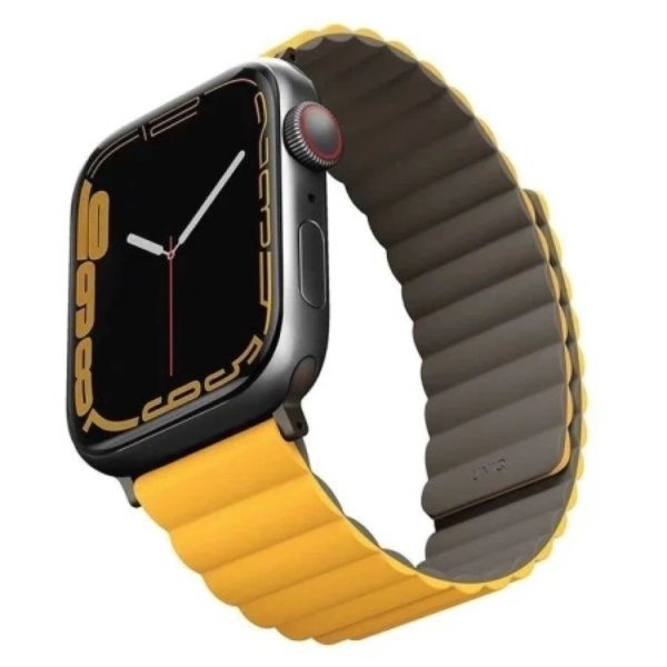 Ремешок Uniq Revix для Apple Watch 49/45/44/42mm, желтый/серый