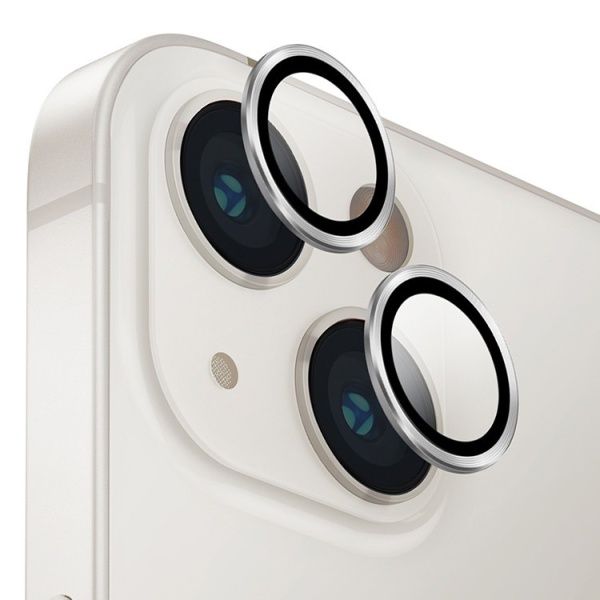 Защитное стекло камеры на iPhone 14 /14 Plus, серебристый