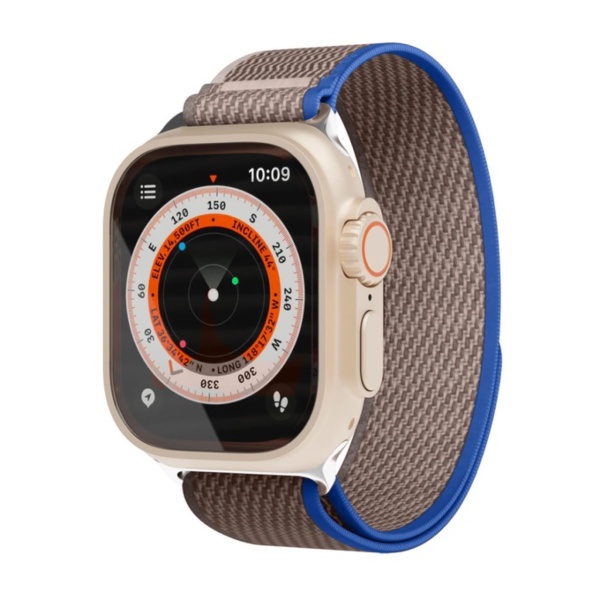 Ремешок Trail Band "vlp" для Apple Watch 49/45/44/42mm, синий - серый