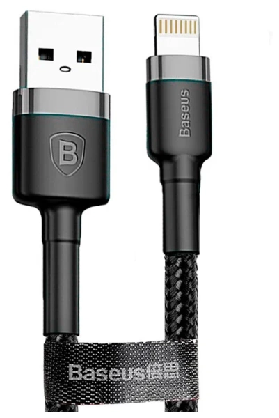 Зарядный провод Baseus Cafule Cable Metal USB - Lightning 2м, черный