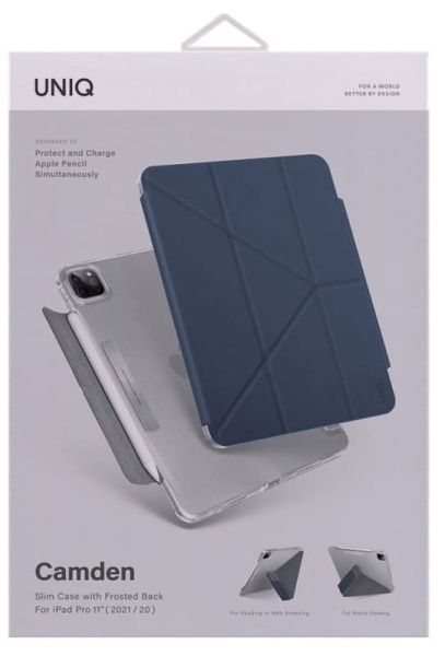 Чехол Uniq для iPad Pro 11 Camden, синий